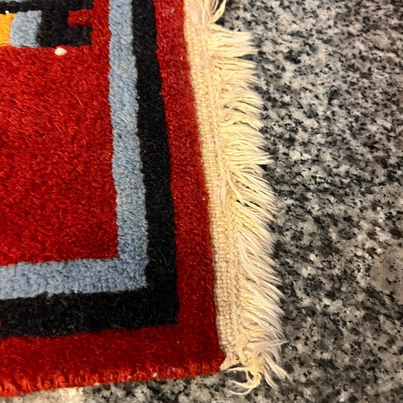 Turkish Style Red and Gray Rug - Picture 8 of 9